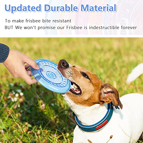 Tipatyard 5 Pack Rubber Dog Flying Disc Puppy Flyer Toy For Small Medium Dogs Puppy Toys(M) #TOP2