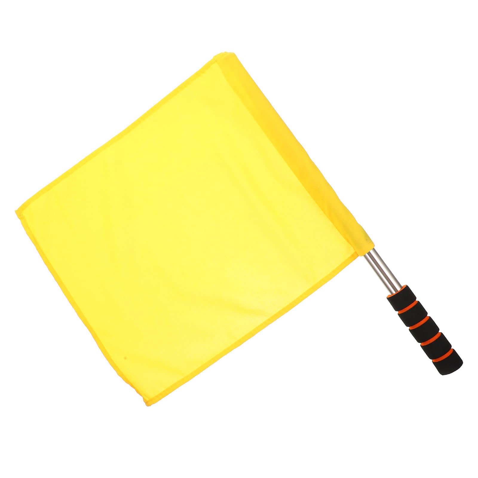 Amosfun Drapeau Jaune de Signalisation pour Arbitre Football Plein Air