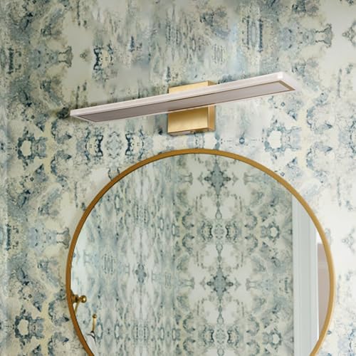 Image of Moose Gold Bathroom Light Fixture Led Vanity Light Brass Wall Sconce 4000k