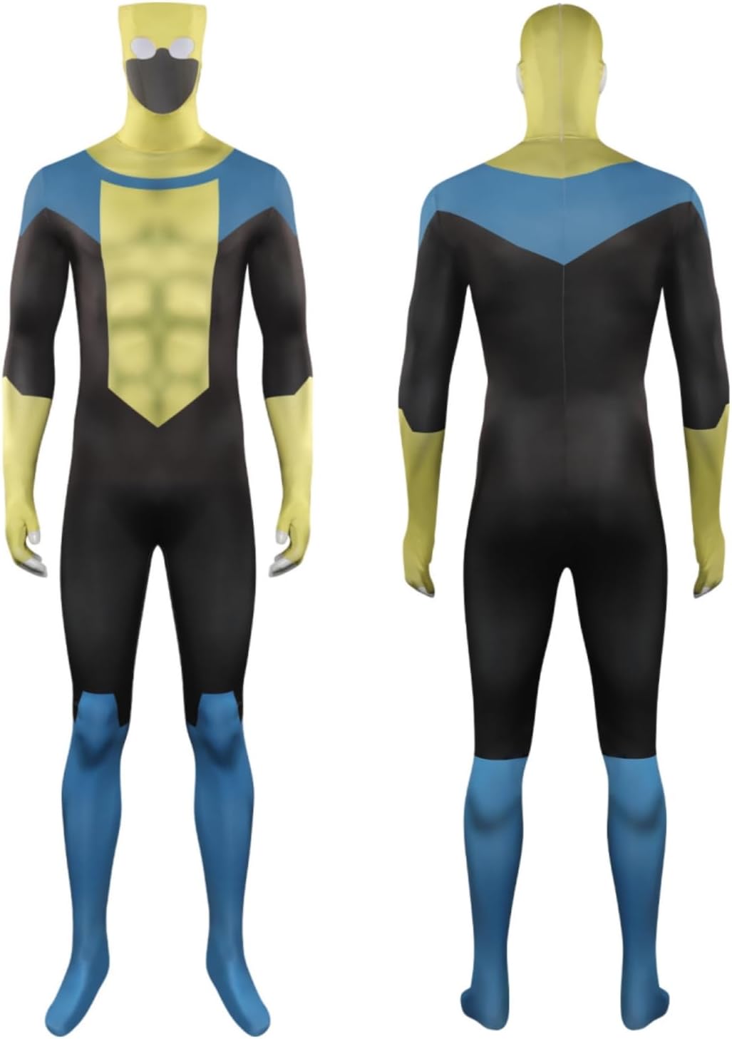 Invincible Costume Mark Grayson Cosplay Jumpsuit Adult Onesie Bodysuit Headgear Accessories Outfits Halloween Suit
