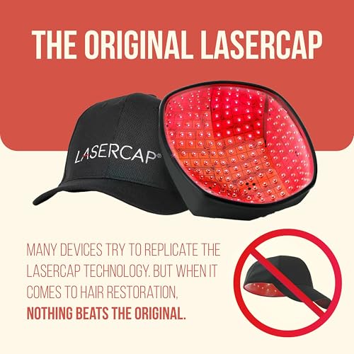 Image of LaserCap SD 80 - Professional Red Light Therapy Cap for Hair Growth - FDA Cleared Alopecia & Thinning Hair Treatment for Men & Women - 80 Medical-Grade Lasers, Cordless Rechargeable Design