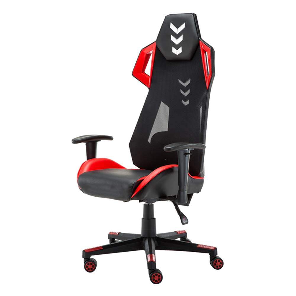 MC Racing 1 Gamingstuhl Rot Schwarz Schreibtischstuhl höhenverstellbarer Bürostuhl bis 100 Kg