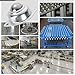 32Pcs 1” Roller Ball Transfer Bearings, 360º Rotation Universal Ball Casters, 800Lbs Carbon Steel Round Ball Transfer Unit for Conveyor, Roller Stand, Transmission, Furniture