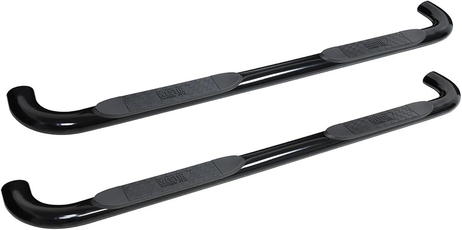 Westin 21-4135 Platinum 4 Oval Nerf Bars fits 2019-2025 Silverado Sierra 1500 Crew Cab (Exc 2019 Silverado LD/Sierra 1500 Limited) Black Pair