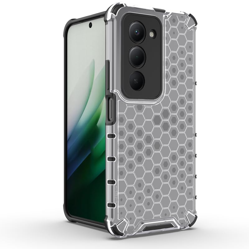 Image of Plastic Bumper Back Case Cover for Redmi 15 5G (Transparent)