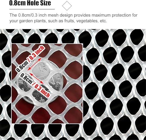 Clôture hexagonale en plastique blanc maille robuste esthétique balcon - 4