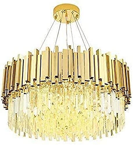 Plafonnier LED cristal suspendu luminaire rétro or maison et hôtel