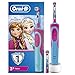 Oral-B Elektrische Zahnbürste, 1 Disney Eiskönigin Griff mit Braun-Technologie, 2 Ersatzteile, geeignet für Kinder ab 3 Jahren
