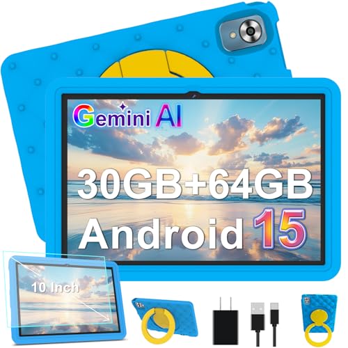 DMOAO Kinder Tablet 10 Zoll Android 15 mit 30GB...