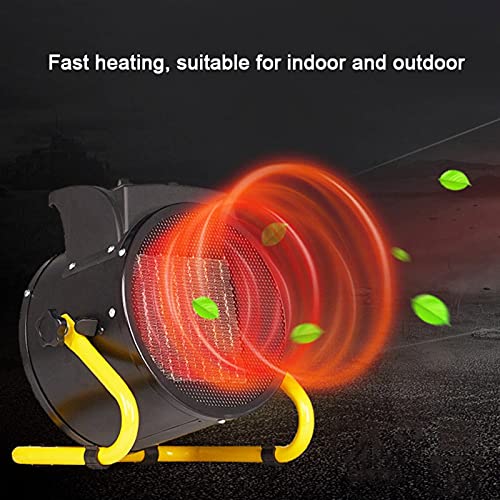 LSHAN 2KW-3KW industriële ventilatorkachel, Elektrische werkplaatsruimteverwarmer, draagbare kas PTC-verwarmer, 3 warmte… - Image 3