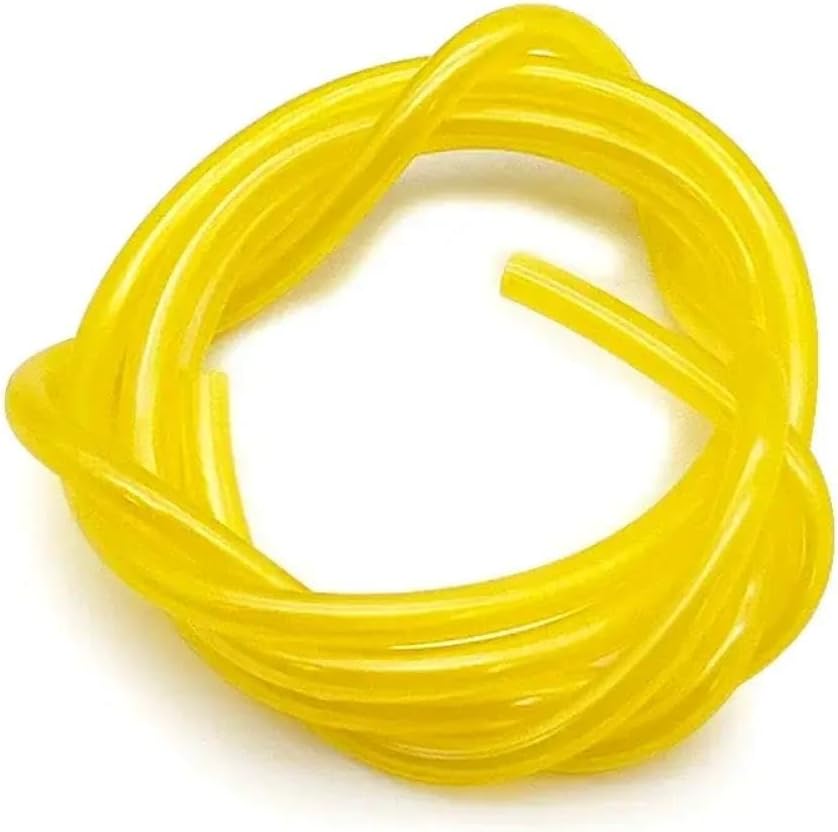 Fuel Line Hose Replacement Compatible With Chainsaw Petrol Accessories I.D. 2.5mm O.D. 5mm(Yellow)
