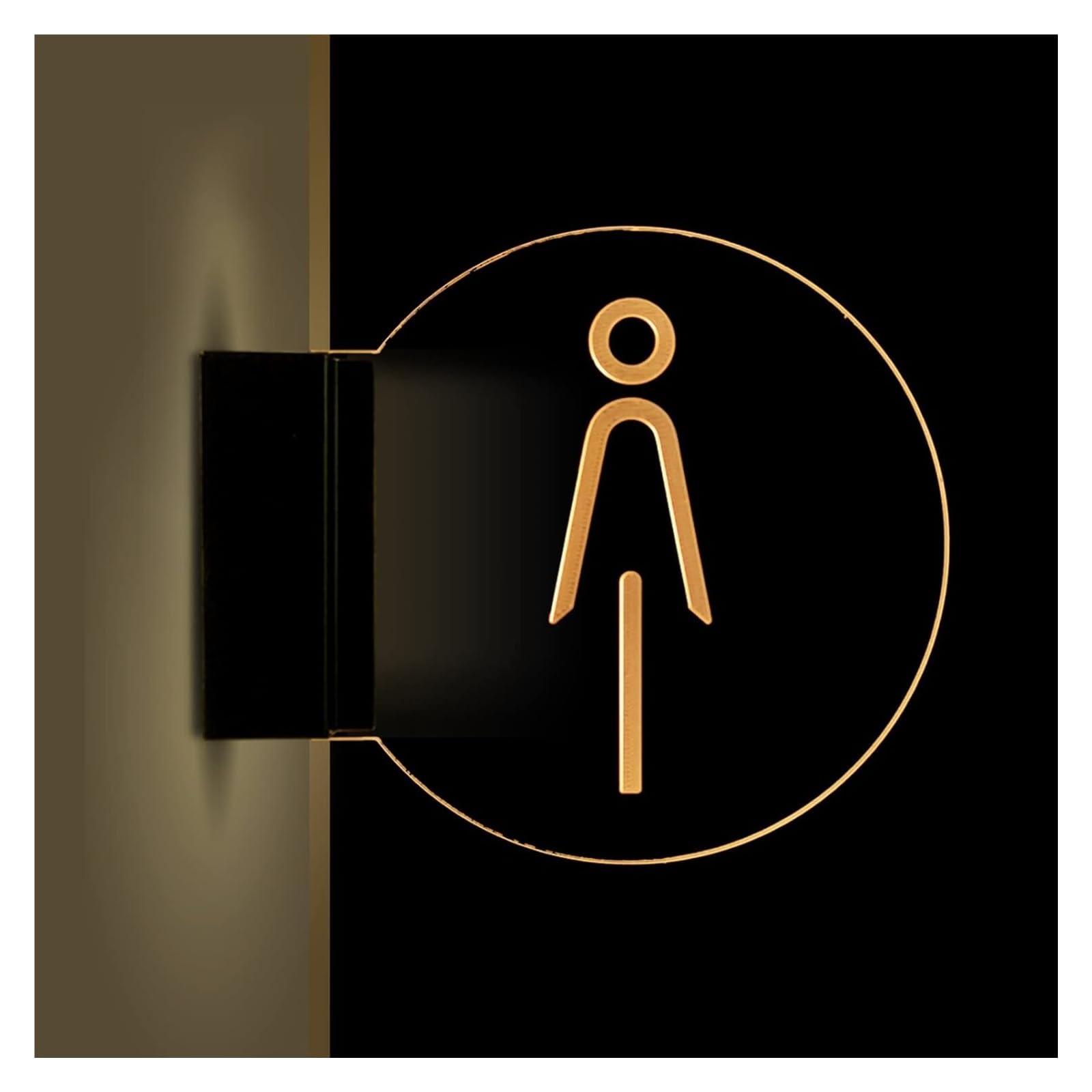 Carteles para aseos, Letrero de baño LED ultrabrillante for mujer y hombre | F