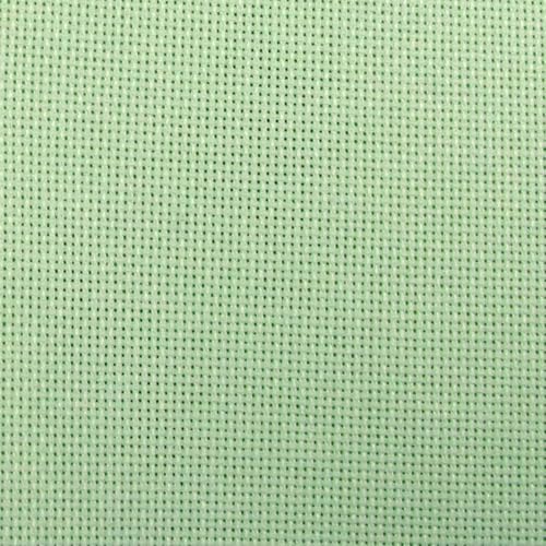 Image of KCS 12 inch x 59 inch (30cmx 149cm) 18CT Counted Cotton Aida Cloth Cross Stitch Fabric (Light Green)