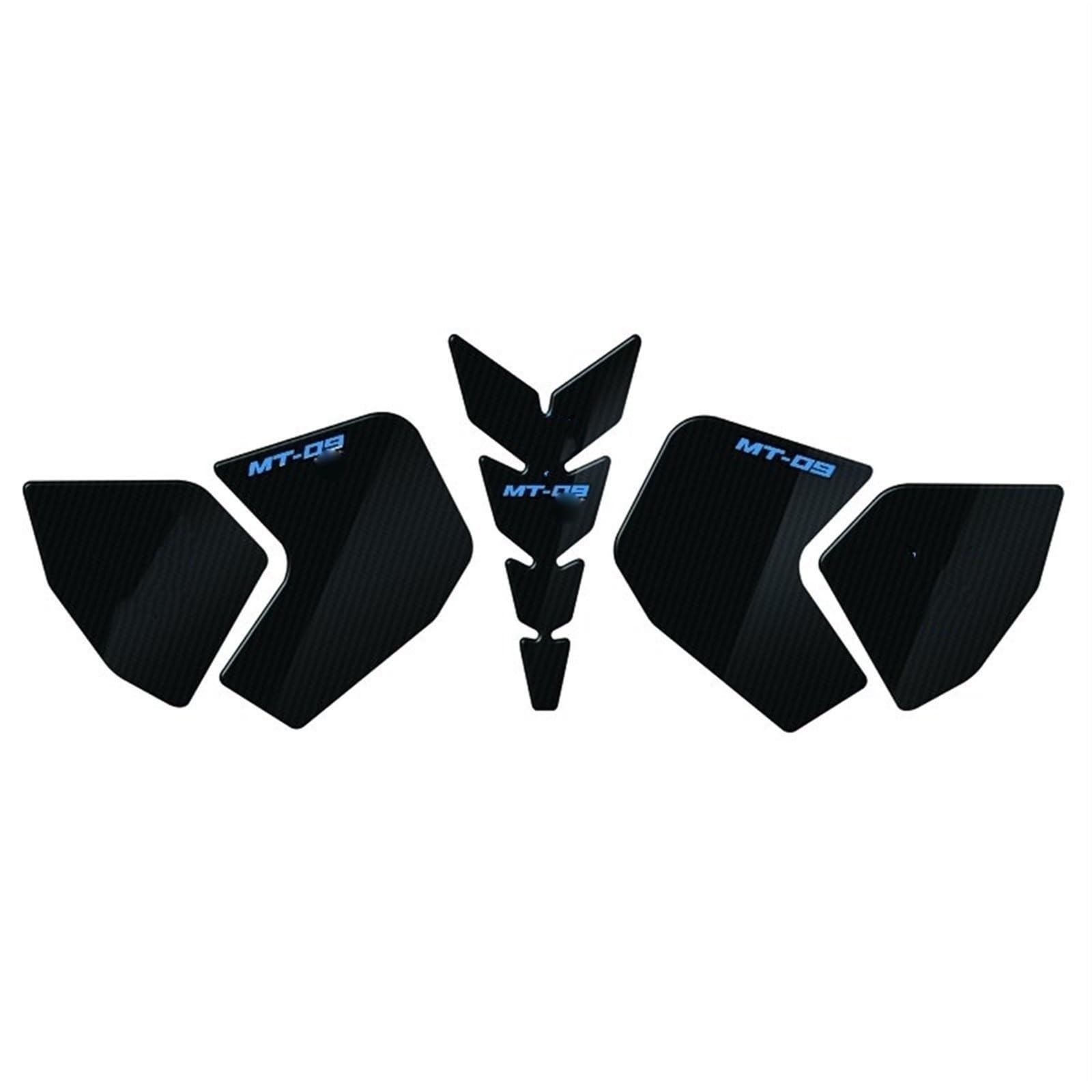 Ysdsls Color1 Motorcycle Non-Slip Side Fuel Tank Pad Stickers Decals For Yamaha Fz09 Fz 09 Mt Mt09 2015 2013 2014(Color1)