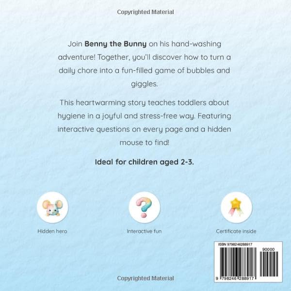 Image secondaire de Benny le Lapin Apprend à Se Laver les Mains - Guide Amusant pour Tout-Petits