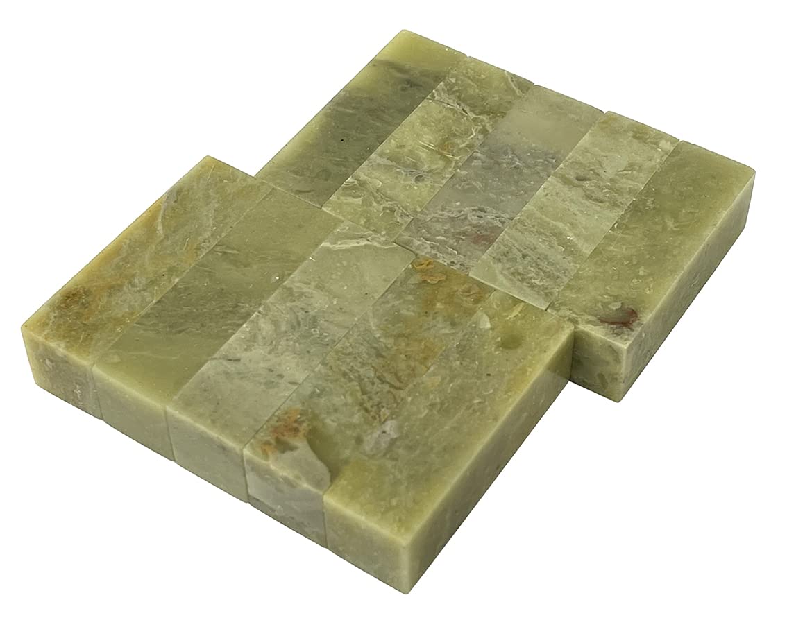 Amazon.co.jp: 弘梅堂 篆刻 印材 青田石（15mm×50mm）青田青白章 1.5cm