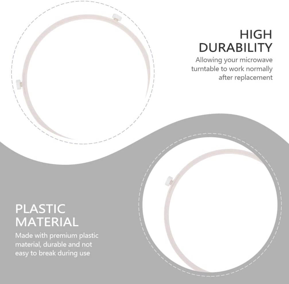 SOLUSTRE 2pcs microwave oven turntable microwave rotating support microwave replacement turntable microwave turntable Microwave Replacement Parts swivel plastic to rotate Glass white