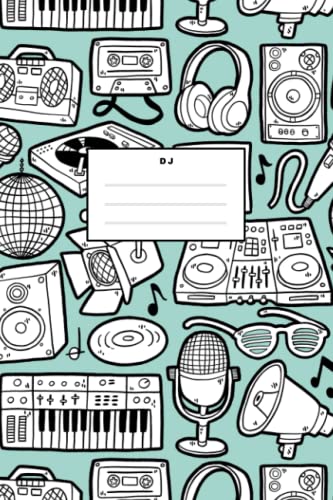 DJ: Dot Grid Journal Notebook (6x9 inches) with 120 Pages