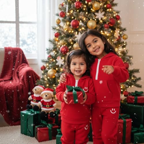 Image of YOUNGER STAR Toddler Baby Boy Girl Clothes Fall Winter Outfits Long Sleeve Hoodie Sweatshirt Sweat Pants Cotton Sweatsuits
