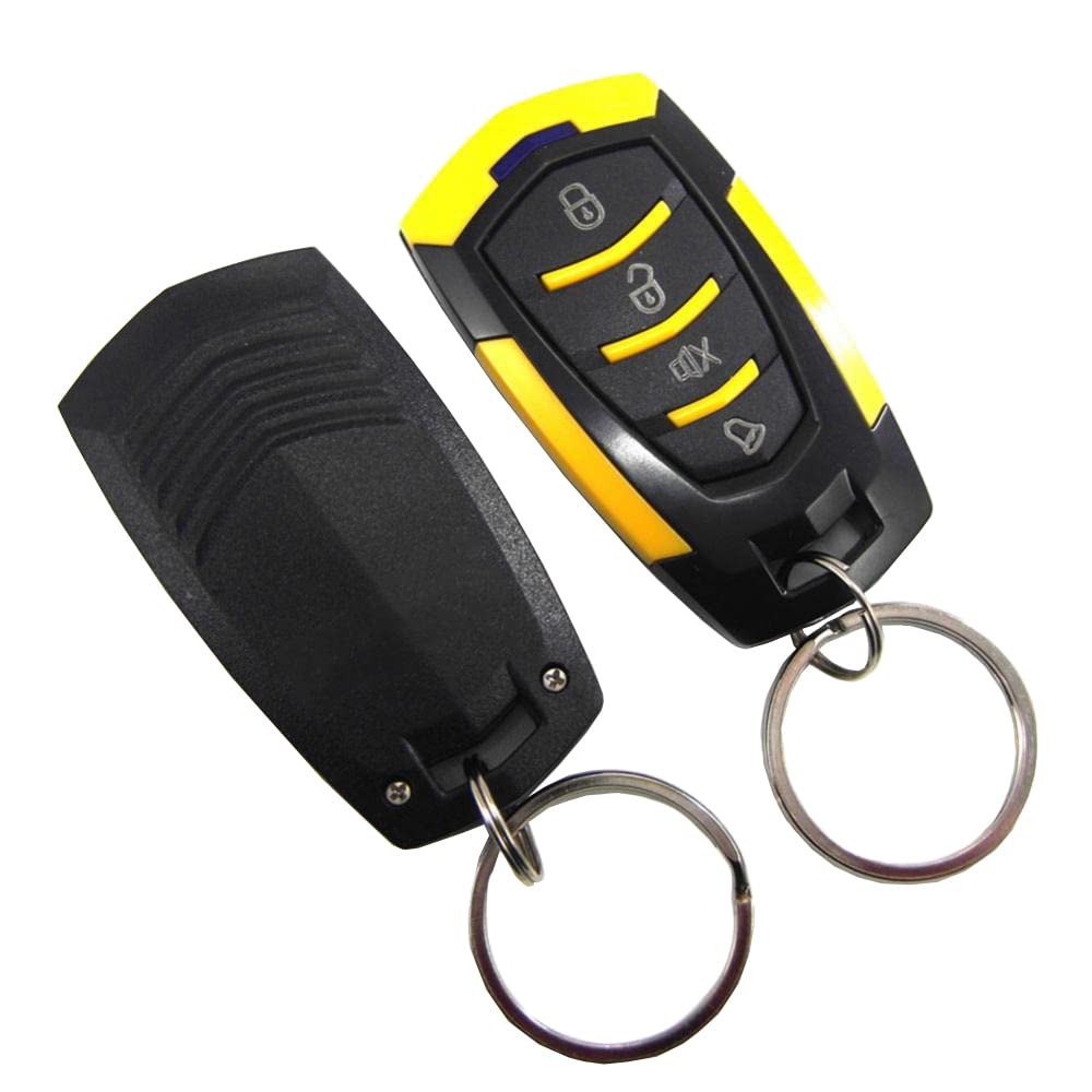 Riloer 12V Allarme auto universale Vibrazioni Sistema antifurto per auto Dispositivo per retrofit elettropneumatico Sistema di chiusura centrale, Accessori di allarme auto Protezione di sicurezza auto