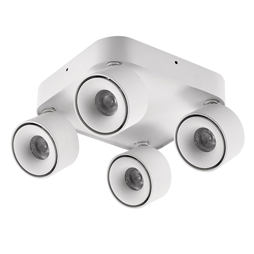 Spot de plafond moderne orientable à 4 têtes pour un éclairage sur mesure