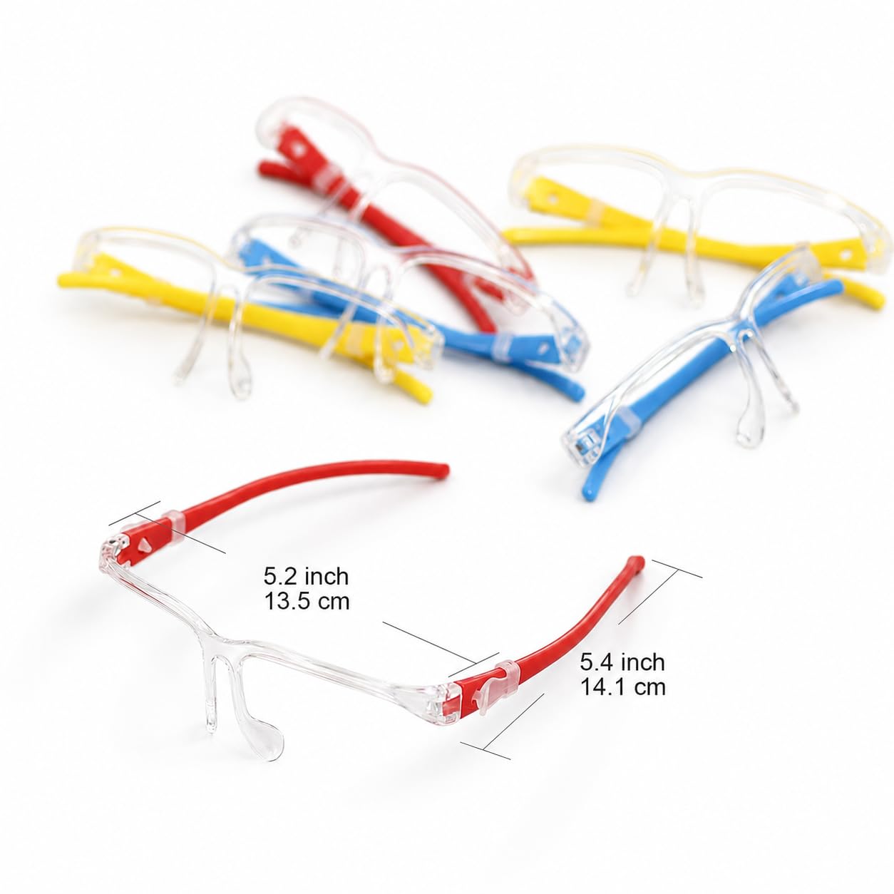Face Shields Set with 12 Replaceable Anti Fog Shields and 6 Reusable Colored Glasses for Man and Women to Protect Face and Eyes — Amazon image 4