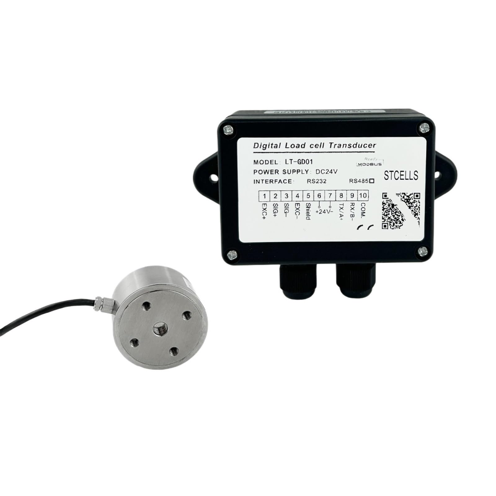 ZXTIIEUF 1pcs Digital Weighing/Force Measuring Transmitter LT-DG01+Weighing Sensor CZL-2022(200kg)