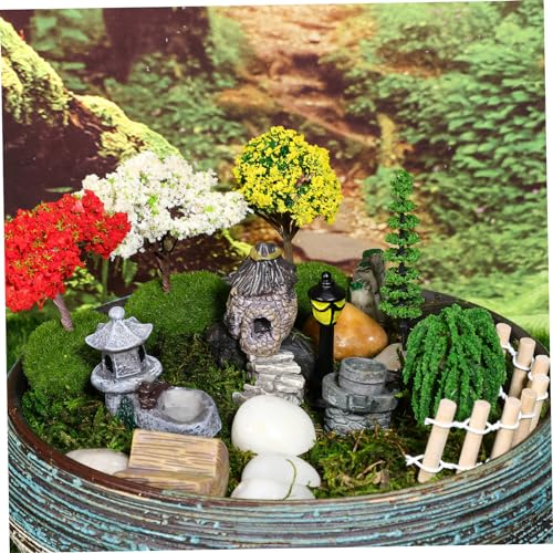 Jardin féérique miniature ifundom : lot d'accessoires décoratifs en résine pour terrariums - 6