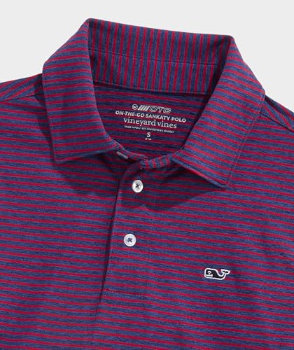 Image of Vineyard Vines Kids Bradley Stripe Sankaty Polo (Toddler /Little Kids /Big Kids)