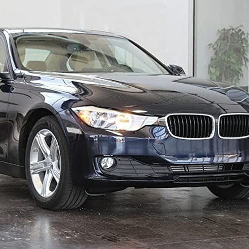 Image of Compatible with BMW F30 F31 2012 2013 2014 2015 3-Series Front Bumper Side Marker Reflector Pair(Clear Lens)