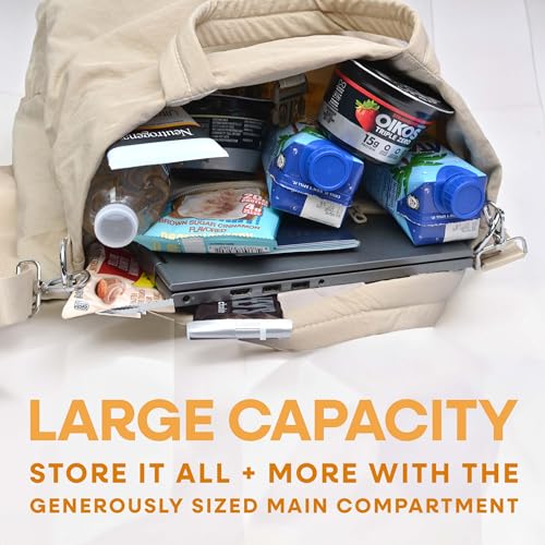 Bolso tote grande de nylon repelente al agua miniatura 7