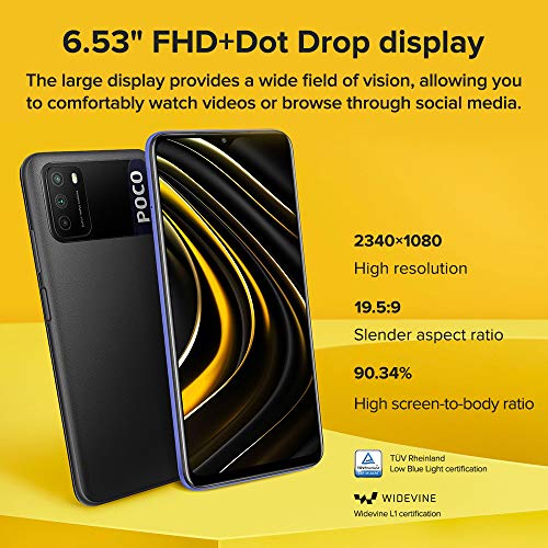 Xiaomi Smartphone Poco M3 4GB RAM 128GB Versão Global Yellow - Amarelo