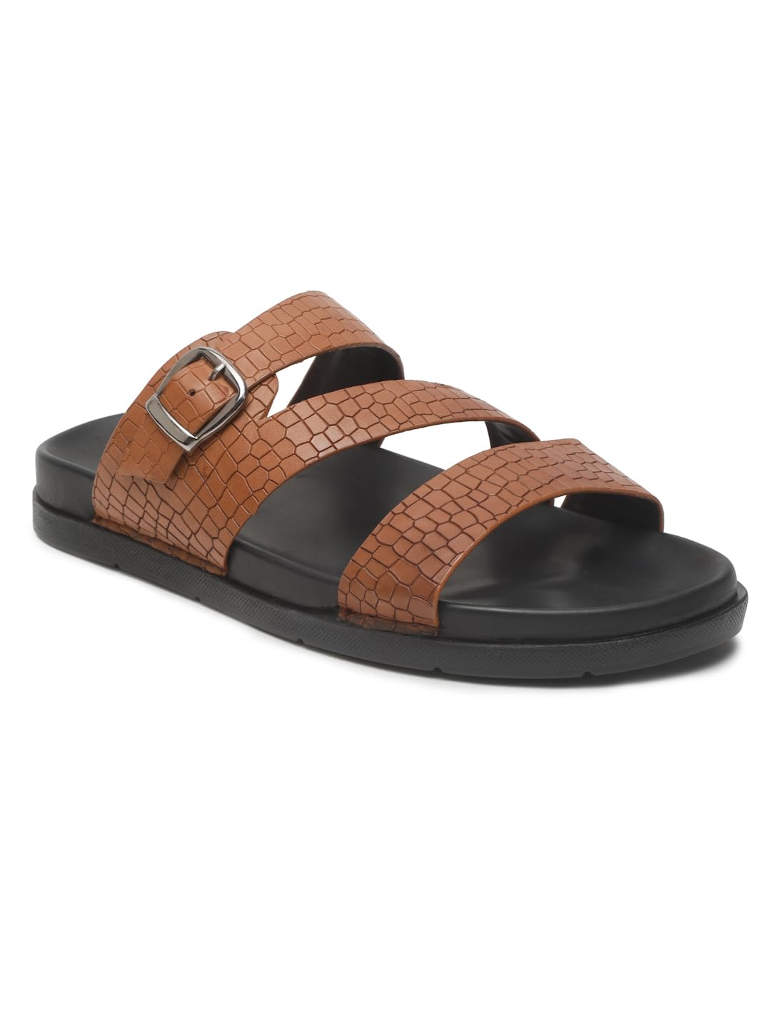 TEAKWOOD LEATHERS Mens Texture Leather Slippers, Leather Chappal | Flip Flop for Men (Brown, 40) (B0D498JZ6K) Amazon Price History, Amazon Price Tracker