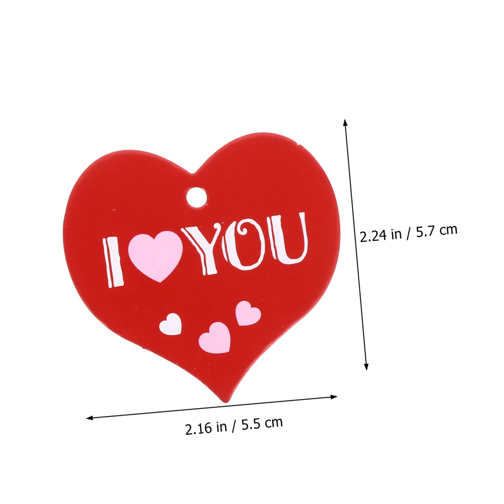 Amazon | GLEAVI 3個 3個 150個 ハートタグ バレンタインラベル ハート  
