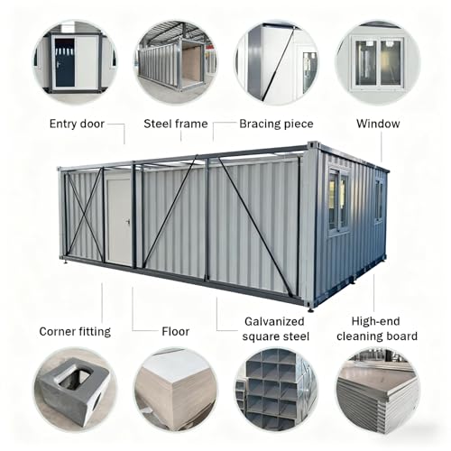 Luxury Prefab Tiny Home for Sale 20ft 40ft Portable Expandable Container House with Full Kitchen and Bath Customizable Mobile Tiny House for Off-Grid Living, Vacation Cabin - Image 6