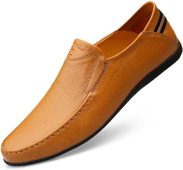 Loafer Premium Genuine Leather Men's Casual Shoes Slip On Mens Driving Penny Loafers for Men Lightweight Breathable - Image 2