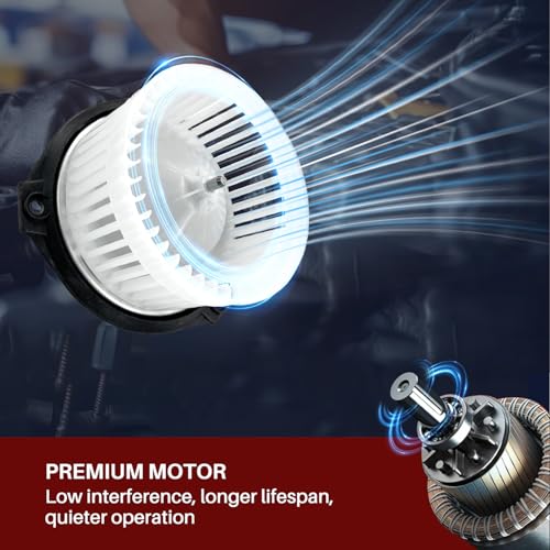 Image of 700073 AC Heater Blower Motor Fan Assembly Fit for Buick Century 2001-2005, Regal 2001-2004, for Chevy Impala Monte Carlo 2001-2003, for Pontiac Grand Prix 2001-2003