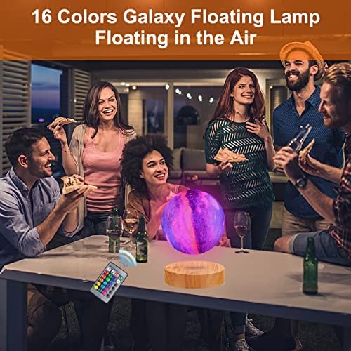 Vnemofey Levitating and Floating Moon Lamp HAS 16 Colors Galaxy Night Light ,Realistic Moon Display - Image 4