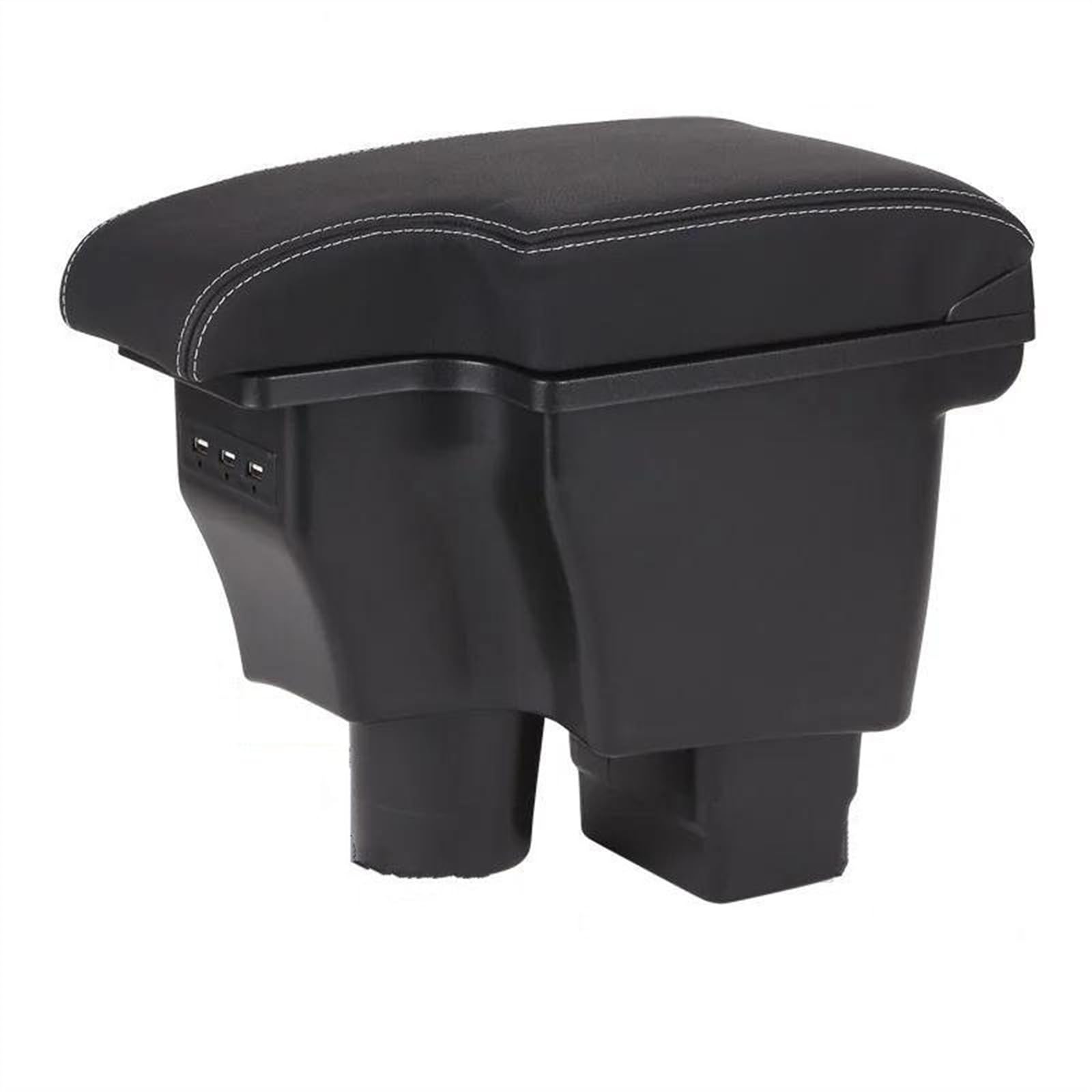 NMJLQW Storage Rack Car Center Console Storage Box Armrest Box Storage Box Modification Accessories For 2 Skyactiv Version Cx3 CX-3(B3 genuine leather)