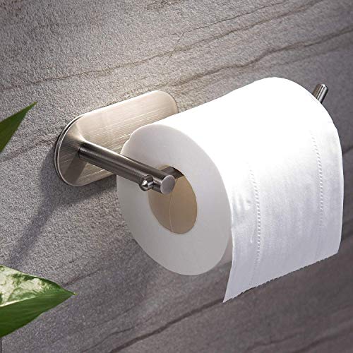 Preisvergleich Produktbild ZUNTO Toilettenpapierhalter Ohne Bohren Selbstklebend Papierhalter Edelstahl Klopapierhalter Toilette Rollenhalter 18cm