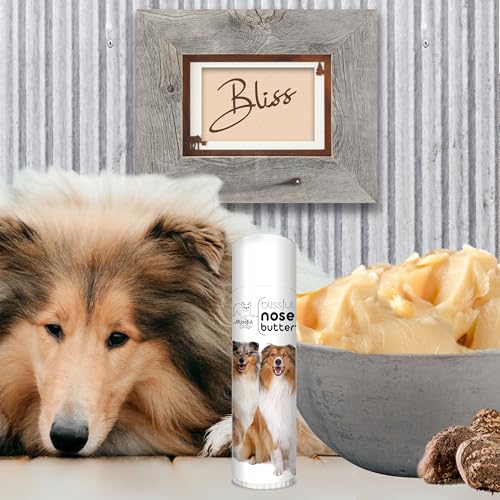 Image of The Blissful Dog Collie Nose Butter for Dry, Cracked Skin, Lick-Safe Dog Nose Balm with Moisturizing Shea Butter, Almond, Olive, and Essential Oils, Pet Supplies, Uncented, 0.50 oz.