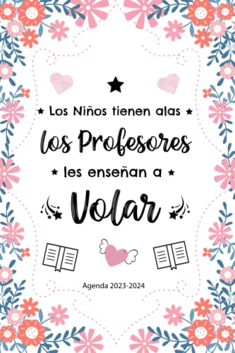 Agenda Maestra 2023/2024: Regalo para profe y maestras | planificador y organizador semanal y mensual | una semana en dos páginas | agosto 2023 a ... infantil | a5 | 12 meses (Spanish Edition)