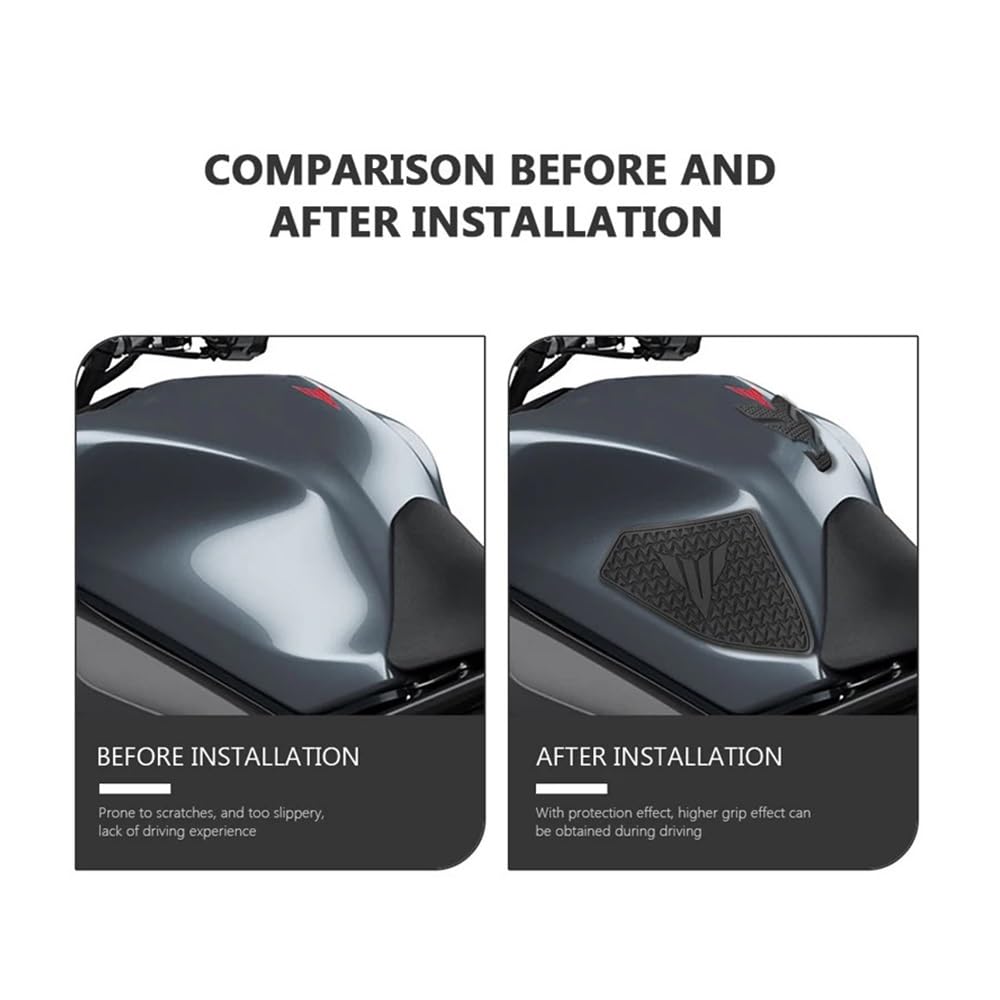 Protège Réservoir Antidérapant Moto Yamaha MT-09 / MT-09 SP (2021-2023) - Autocollant Caoutchouc, Protection Et Style