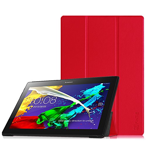 Fintie EIAB014DE 10.1 Custodia a libro Rosso