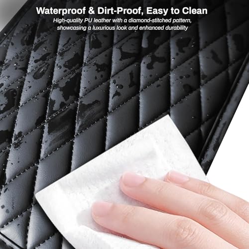 Sugcars Microfiber Leather Car Armrest Cover with Memory Foam & Side Pockets | Universal Fit for Long-Drive Comfort (SUV/Truck/Car) - 2 Storage Bags & Non-Slip Design 7 51cGm7KN2NL