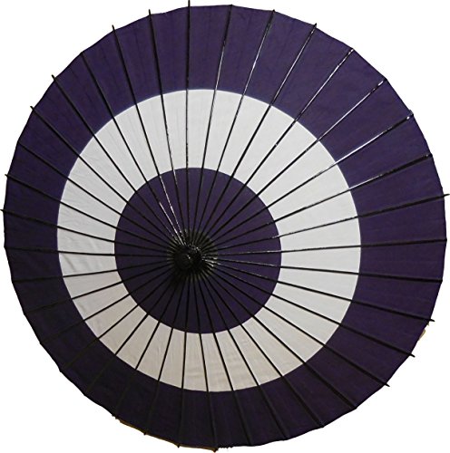 和傘 踊り傘 舞傘 布傘 尺五 蛇の目傘 紫色