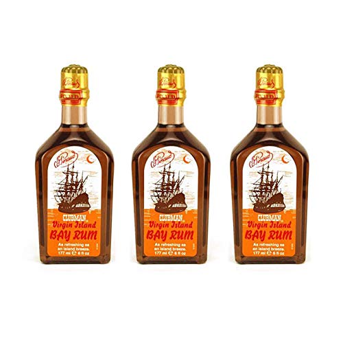 Three (3) Clubman Virgin Island Bay Rum Each 6 Fl. Oz.