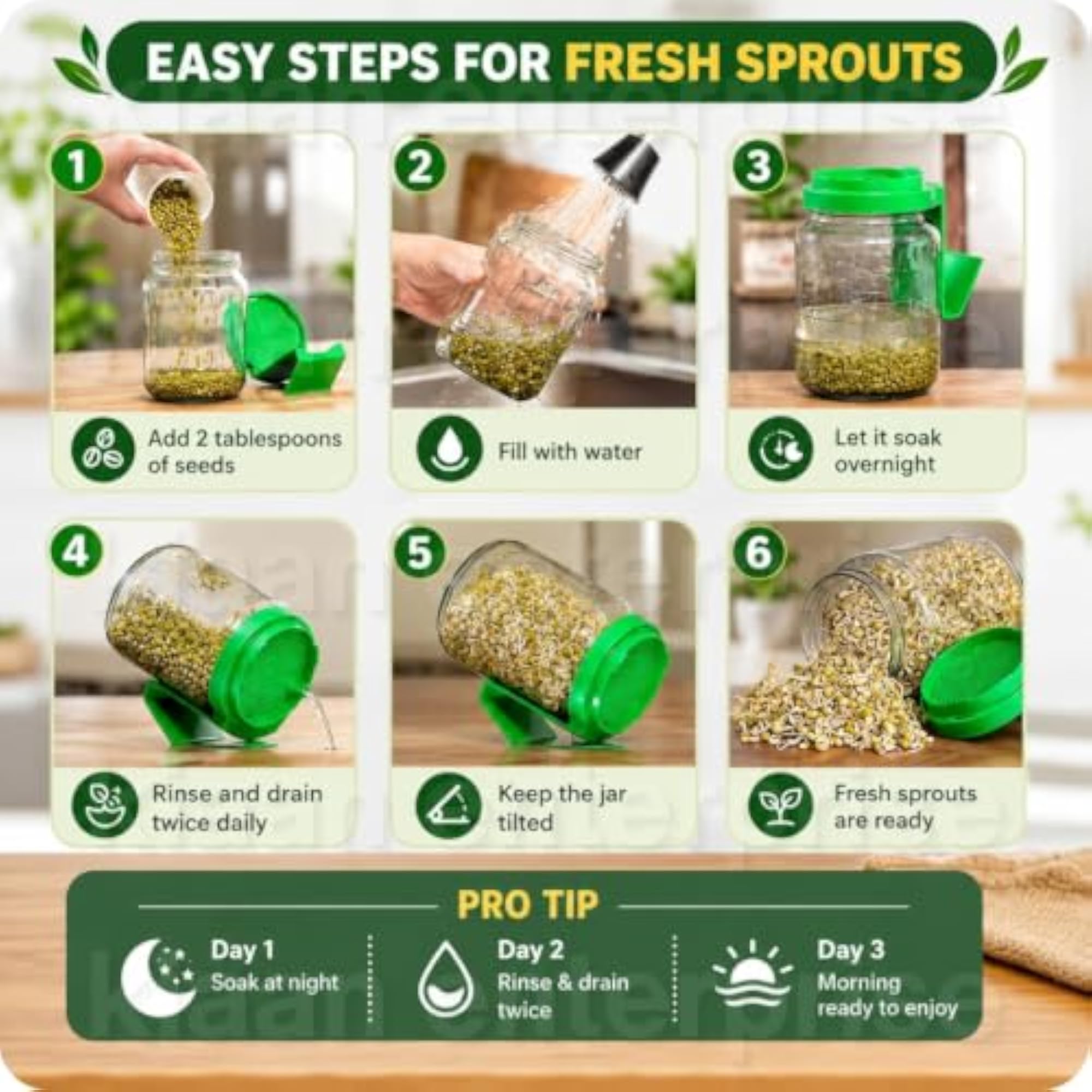 Sprouts Maker Jar for Healthy Home Sprouts