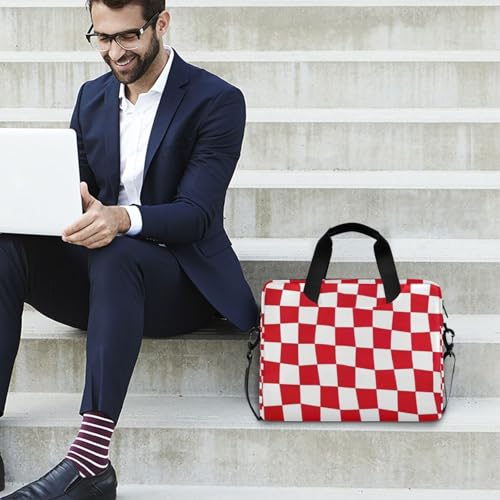 Maletín para laptop 15.6 pulgadas rojo y blanco miniatura 3