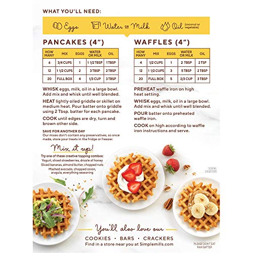 Simple Mills Almond Flour Baking Mix, Gluten Free Pumpkin Bread Mix, Muffin Pan Ready, Made With Whole Foods & Almond Flour Pancake Mix & Waffle Mix, Gluten Free, Made With Whole Foods #TOP6